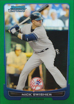2012 Bowman Chrome Green Refractors #86 Nick Swisher