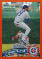 2011 Topps Chrome Orange Refractors #17 Starlin Castro