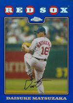 2008 Topps Chrome Blue Refractors #6 Daisuke Matsuzaka