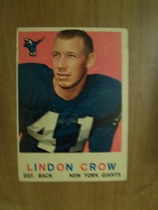 1959 Topps Base Set #156 Lindon Crow