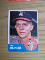 1963 Topps Base Set #114 Dan Osinski