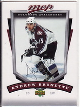 2006 Upper Deck MVP #78 Andrew Brunette