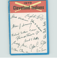 1973 O-Pee-Chee OPC Blue #8 Cleveland Indians