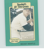 1987 Hygrade All-Time Greats #NNO Mickey Mantle