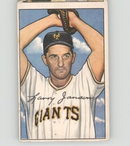 1952 Bowman Base Set #90 Larry Jansen