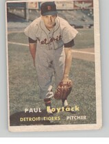 1957 Topps Base Set #77 Paul Foytack