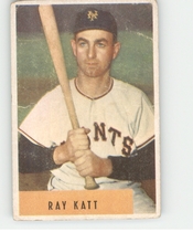 1954 Bowman Base Set #121 Ray Katt