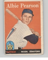 1958 Topps Base Set #317 Albie Pearson