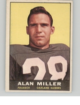 1961 Topps Base Set #185 Alan Miller