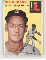 1954 Topps Base Set #93 Sid Hudson