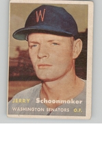 1957 Topps Base Set #334 Jerry Schoonmaker