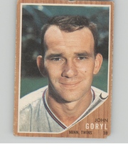 1962 Topps Base Set #558 Johnny Goryl