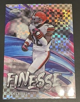 2024 Topps Chrome Finesse X-Fractor #F-24 Josh Cribbs