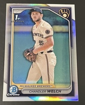 2024 Bowman Chrome Draft Refractor #BDC-103 Chandler Welch