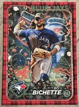 2024 Topps Holiday Red Metallic Glitter #H33 Bo Bichette