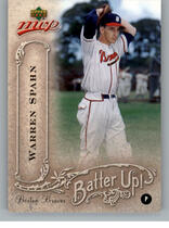 2005 Upper Deck MVP Batter Up #BU-39 Warren Spahn