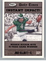 2018 SAGE Hit Premier Draft Low Series #55 Jake Elliott