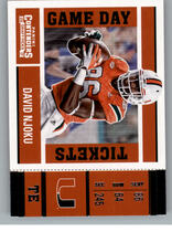 2017 Panini Contenders Draft Picks Game Day Tickets #25 David Njoku