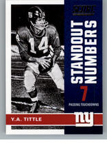 2017 Score Standout Numbers #7 Y.A. Tittle