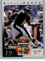 1997 Pinnacle X-Press Pursuit of Paydirt #45 Rodney Peete