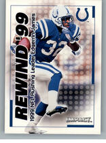 2000 SkyBox Impact Rewind '99 #36RN Edgerrin James