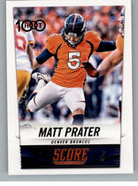 2014 Score Base Set #317 Matt Prater
