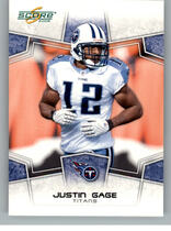 2008 Score Base Set #316 Justin Gage