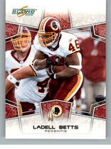 2008 Score Base Set #324 Ladell Betts