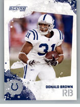 2010 Score Base Set #125 Donald Brown