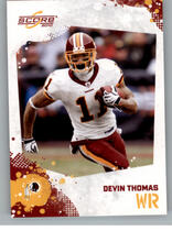 2010 Score Base Set #296 Devin Thomas