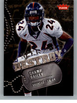 2006 Fleer Seek and Destroy #SDCB Champ Bailey