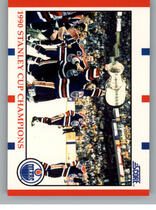 1990 Score Base Set #331 Oilers Team