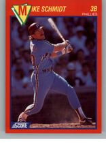1989 Score Hottest 100 Stars #76 Mike Schmidt
