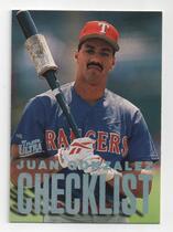 1997 Ultra Checklists Series 2 #10 Juan Gonzalez