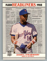 1988 Fleer Headliners #4 Darryl Strawberry