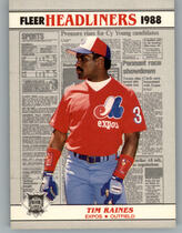 1988 Fleer Headliners #6 Tim Raines