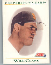 1991 Score Cooperstown #B6 Will Clark