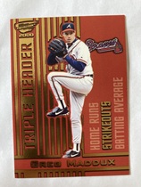 2000 Pacific Revolution Triple Header #23 Greg Maddux
