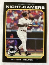 2002 Upper Deck Vintage Night Gamers #NG1 Todd Helton