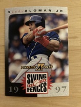 1997 Pinnacle X-Press Swing for the Fences #1 Sandy Alomar Jr.