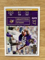 2022 Panini Contenders Game Day Ticket #8 Adrian Peterson