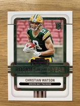 2022 Panini Contenders Rookie of the Year Contenders #12 Christian Watson