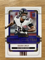 2022 Panini Contenders Rookie of the Year Contenders #13 Isaiah Likely