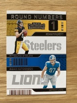 2022 Panini Contenders Round Numbers #1 Aidan Hutchinson|Kenny Pickett