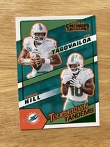 2022 Panini Contenders Touchdown Tandems Emerald #9 Tua Tagovailoa|Tyreek Hill