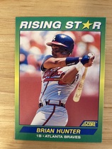 1992 Score 100 Rising Stars #3 Brian R. Hunter