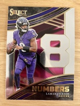 2023 Panini Select Select Numbers #7 Lamar Jackson