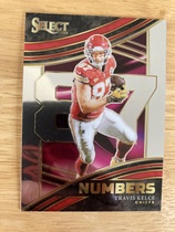 2023 Panini Select Select Numbers #24 Travis Kelce