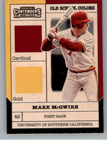 2017 Panini Contenders Draft Picks Old School Colors #6 Mark McGwire
