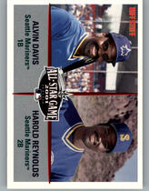 2001 Team Issue Seattle Mariners FanFest (Multi-Brand) #9 Alvin Davis|Harold Reynolds